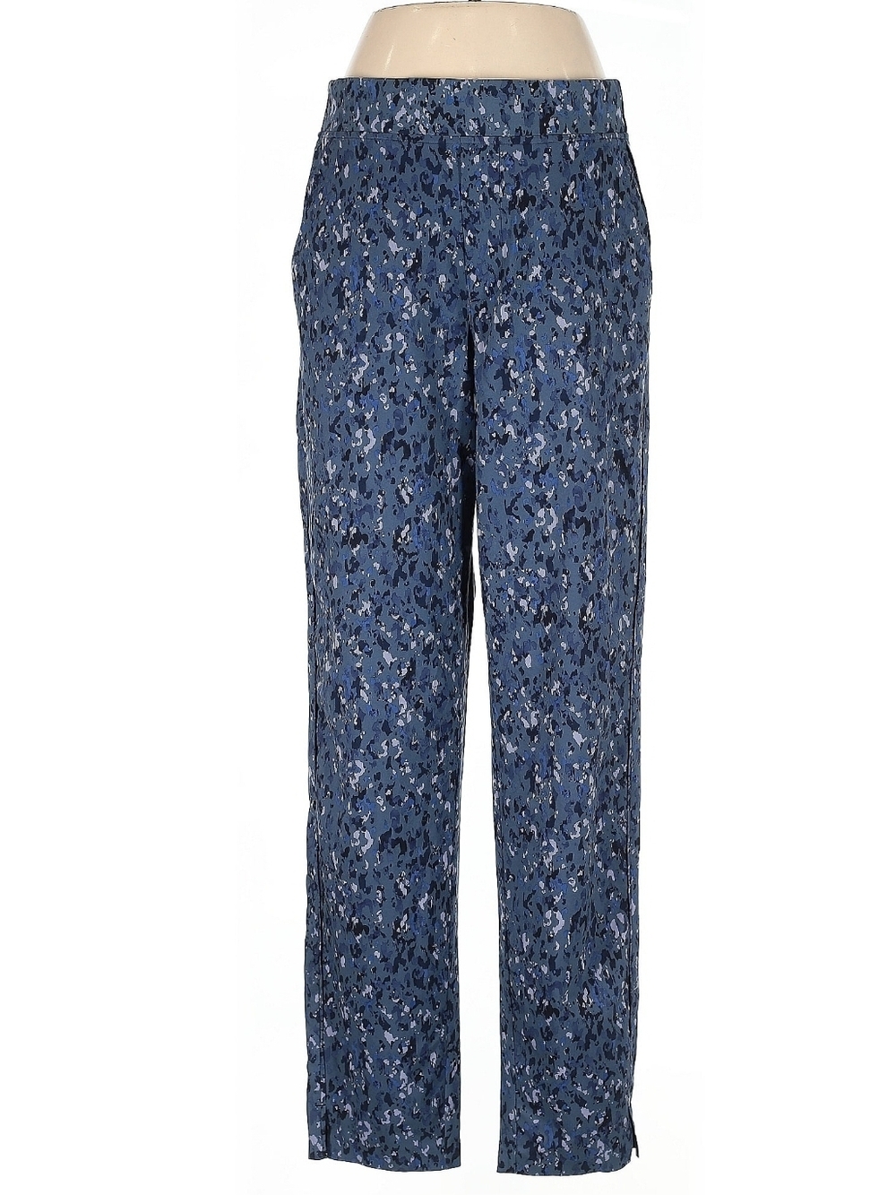 Athleta Blue Printed Straight-Leg Chinos